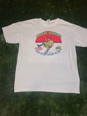 Chase Owen’s wrestling x Pokémon white t-shirt